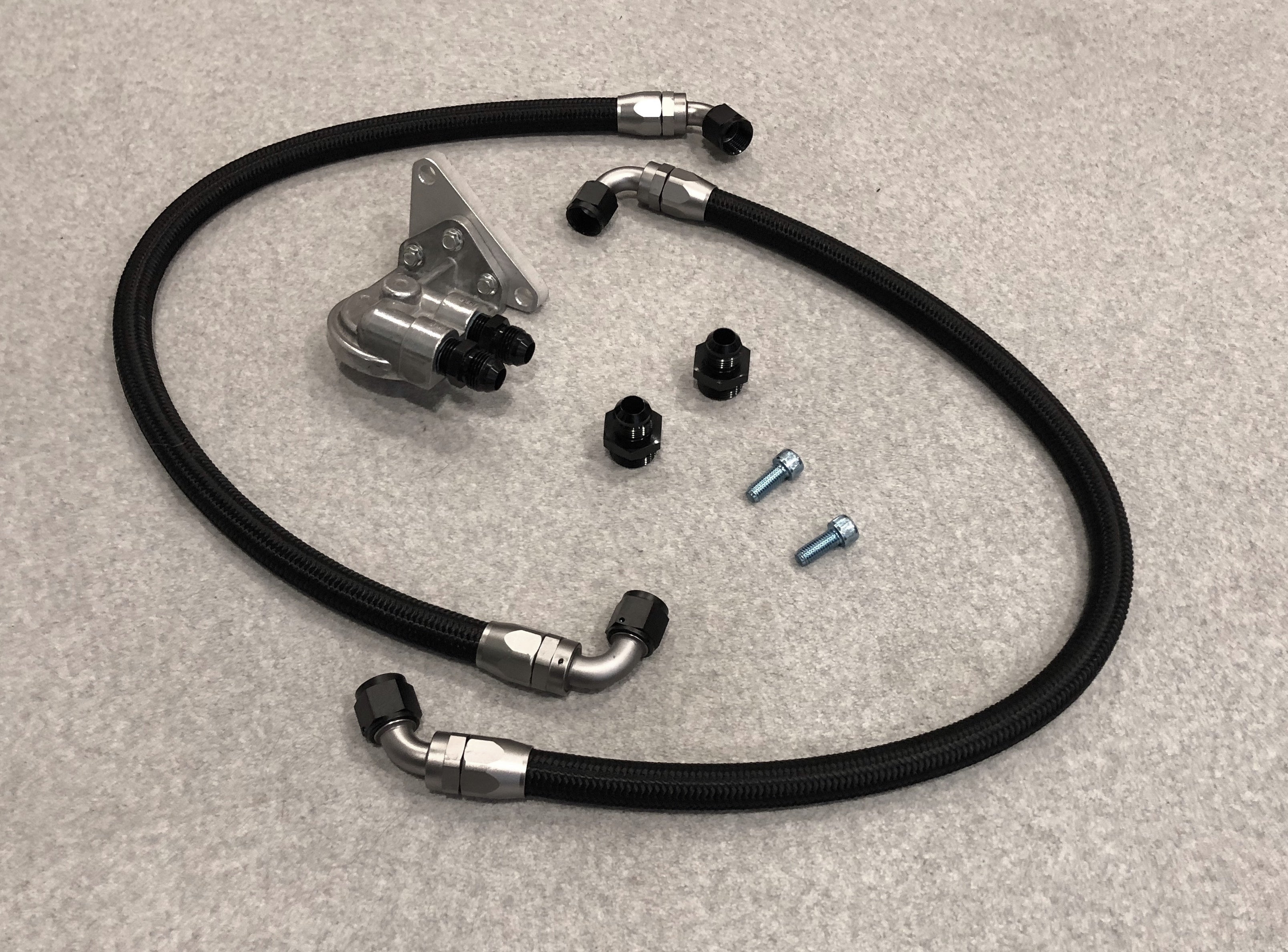 350Z / G35 LS Swap Oil Filter Relocation Kit