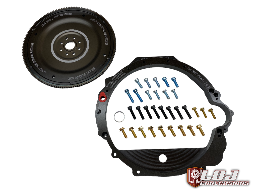 Ford Modular / Coyote / Godzilla to Jaguar / Range Rover 8HP70 / 8HP45 / ZF8 Transmission Adapter Package