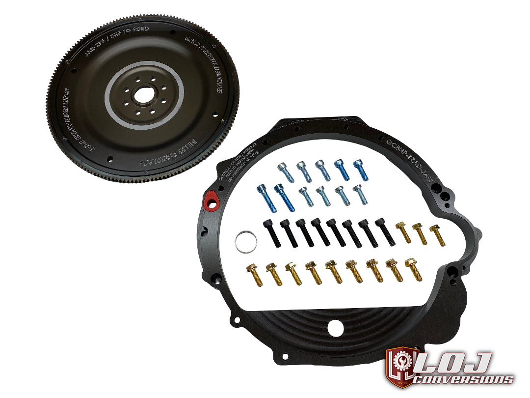 Ford Modular / Coyote / Godzilla to Jaguar / Range Rover 8HP70 / 8HP45 / ZF8 Transmission Adapter Package