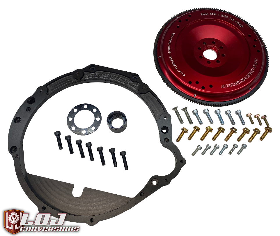 Ford Modular / Coyote / Godzilla to Hemi 8HP / ZF8 Transmission Adapter Package - SFI Approved