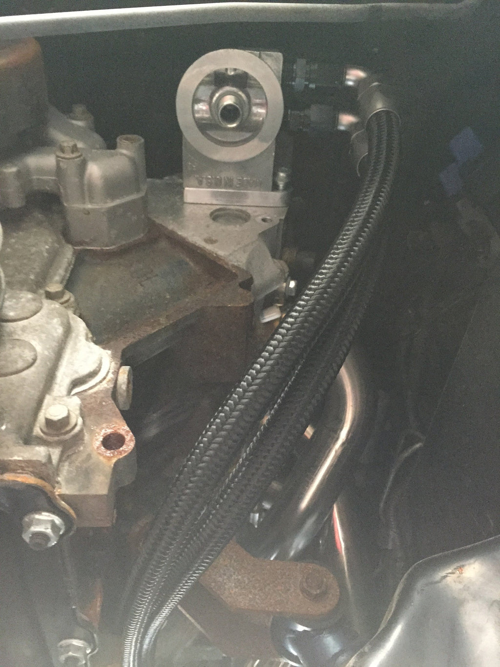 300ZX LS Swap Oil Filter Relocation Kit