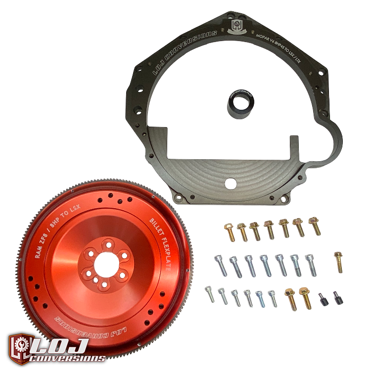 LS / LT to Mopar V6 8HP45 /8HP50 / ZF8 Transmission Adapter Package